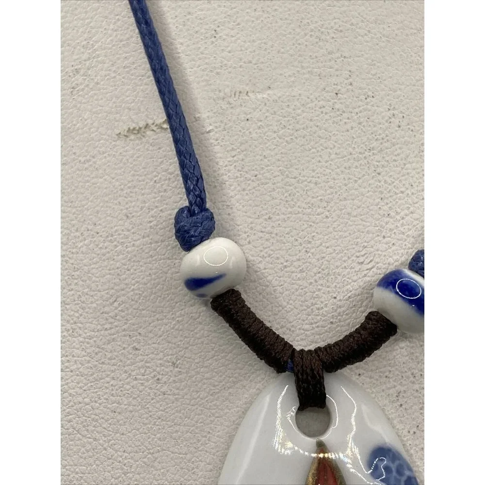 Blue‎ White Porcelain Pendant 20